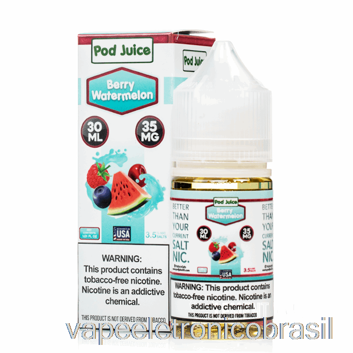 Vape Eletronico Berry Melancia - Suco De Vagem - 30ml 35mg